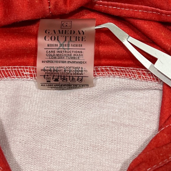 Gameday Couture Ohio State Buckeyes Bleached Tie Dye Hoodie XL NCAA - Picture 5 of 7